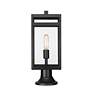 2_Nuri 19 3/4" High Black Outdoor Pier Mount Light more views