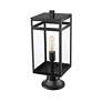 3_Nuri 19 3/4" High Black Outdoor Pier Mount Light more views