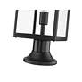 4_Nuri 19 3/4" High Black Outdoor Pier Mount Light more views