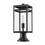 5_Nuri 19 3/4" High Black Outdoor Pier Mount Light more views
