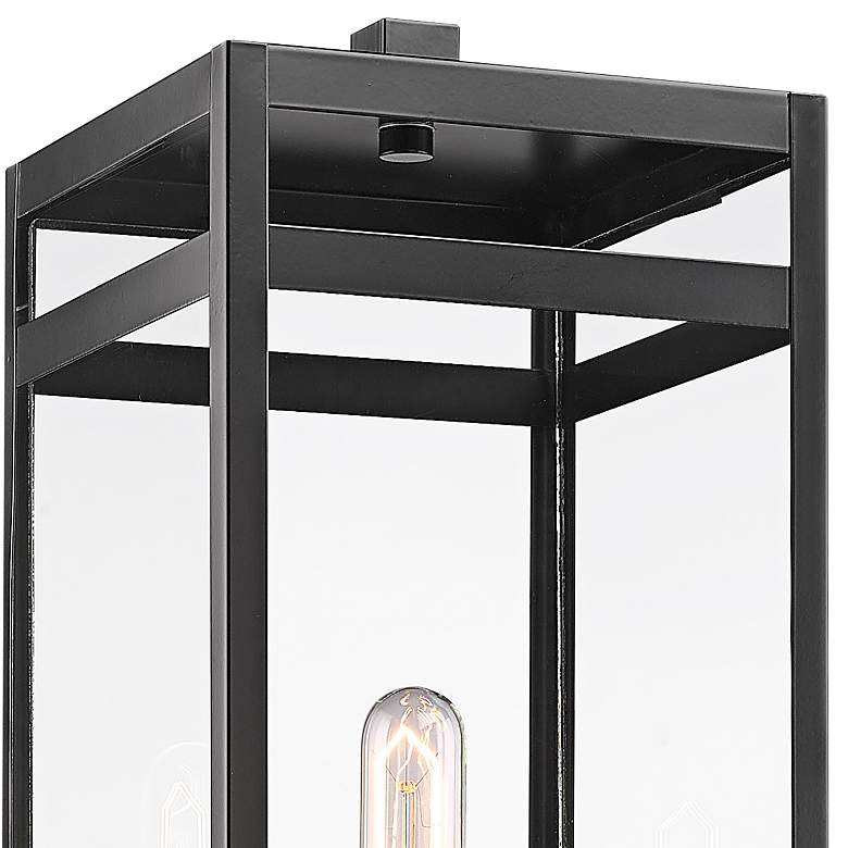 Image 2 Nuri 21 1/2" High Black Rectangular Outdoor Post Light more views