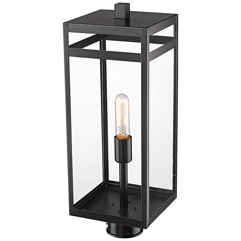 Image 5 Nuri 21 1/2" High Black Rectangular Outdoor Post Light more views