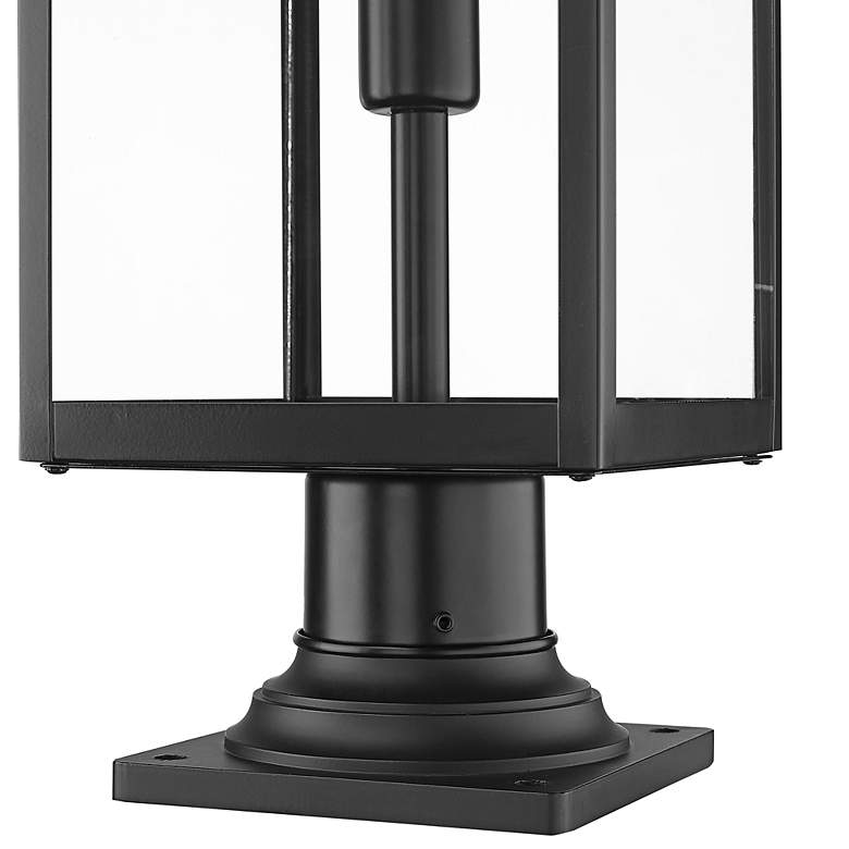 Image 3 Nuri 23 1/2" High Black Outdoor Pier Mount Light more views