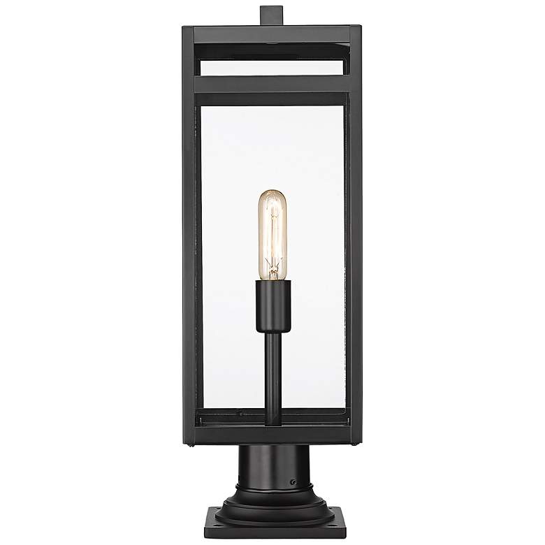 Image 5 Nuri 23 1/2" High Black Outdoor Pier Mount Light more views