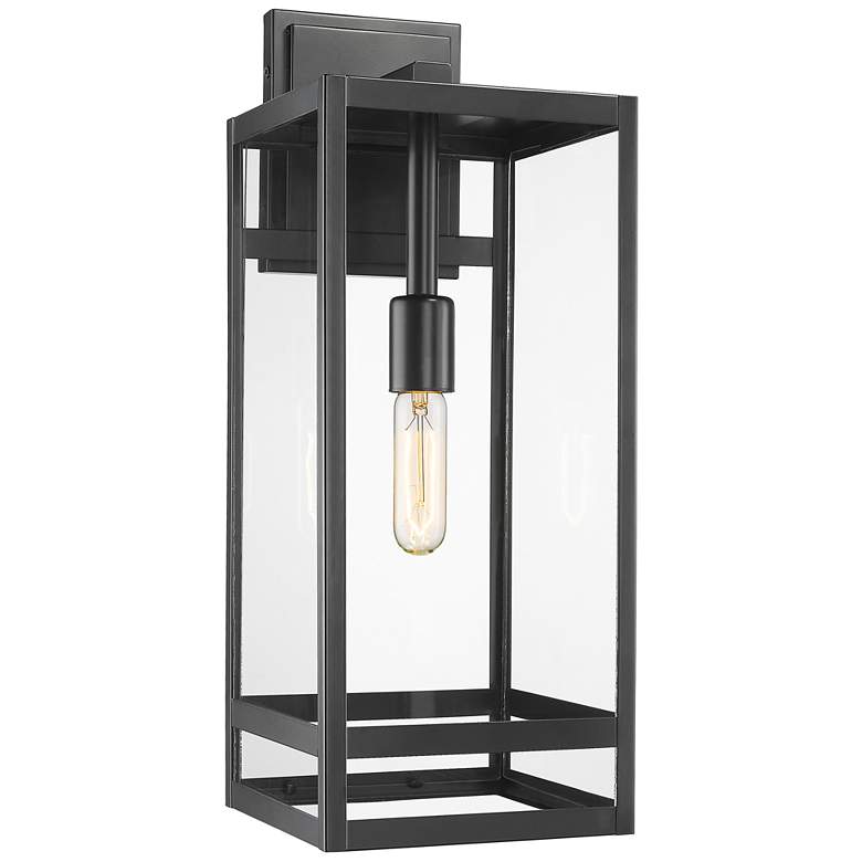 Image 1 Nuri by Z-Lite Black 1 Light Outdoor Wall Sconce