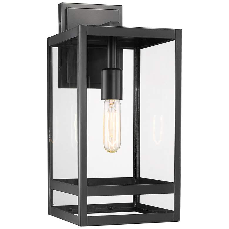 Image 1 Nuri by Z-Lite Black 1 Light Outdoor Wall Sconce