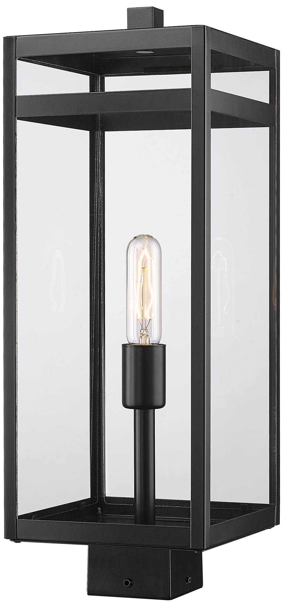 Nuri by Z-Lite Black 21 inch 1 Light Outdoor Post Mount Fixture