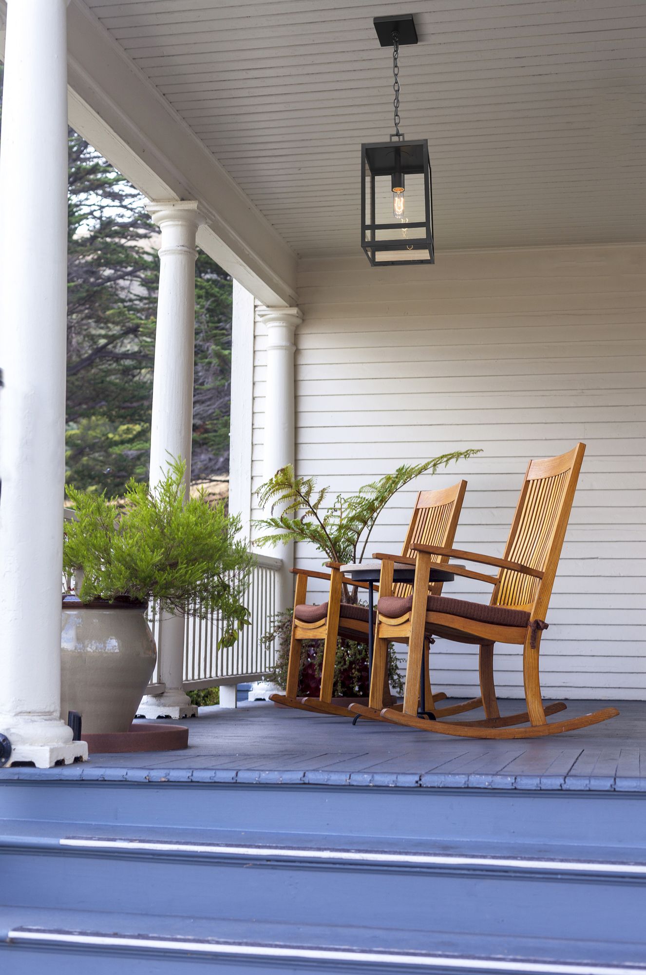 Image 3 Nuri by Z-Lite Black 7.5 inch 1 Light Outdoor Chain Mount Ceiling Fixture more views