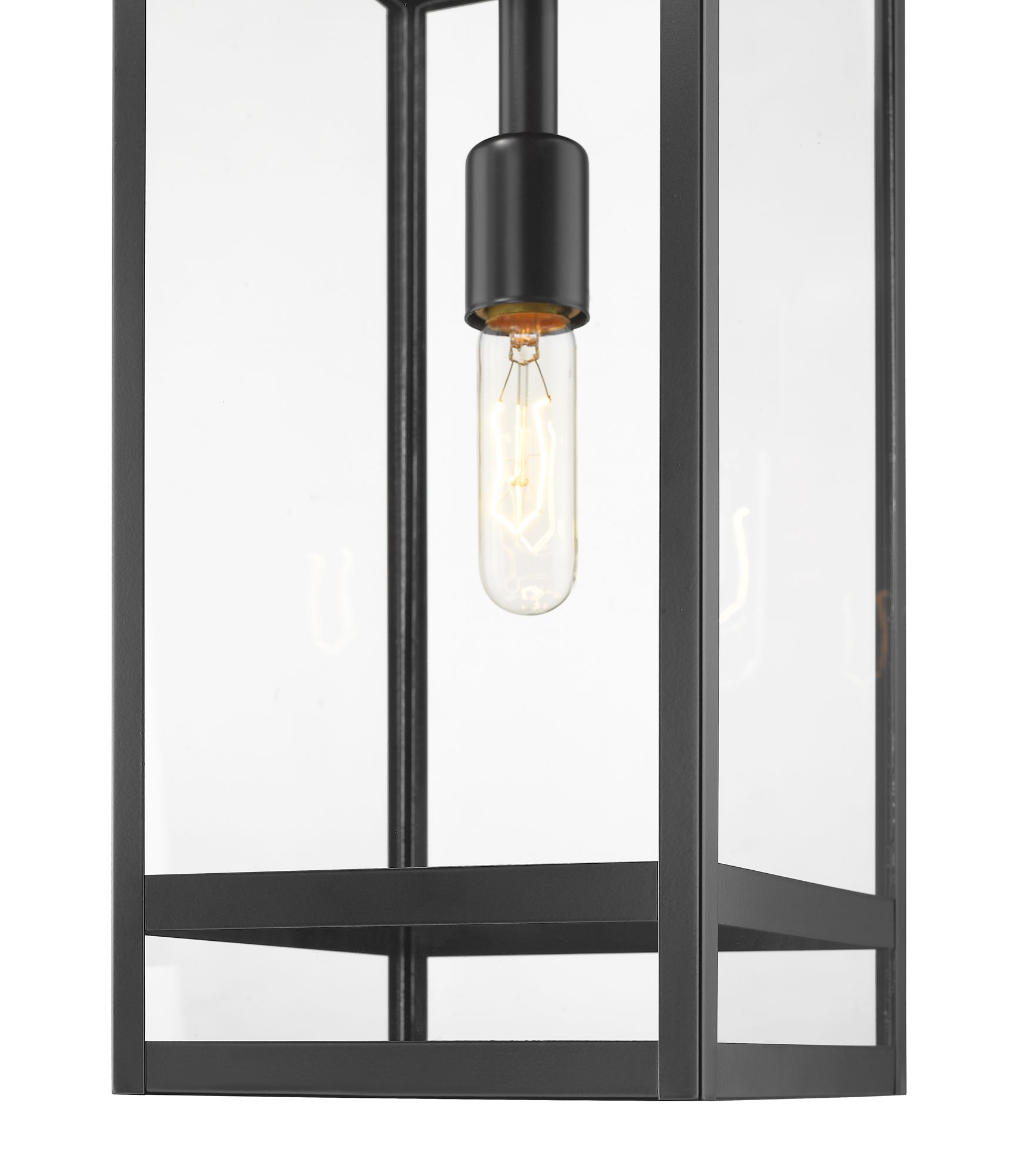 Image 7 Nuri by Z-Lite Black 7.5 inch 1 Light Outdoor Chain Mount Ceiling Fixture more views
