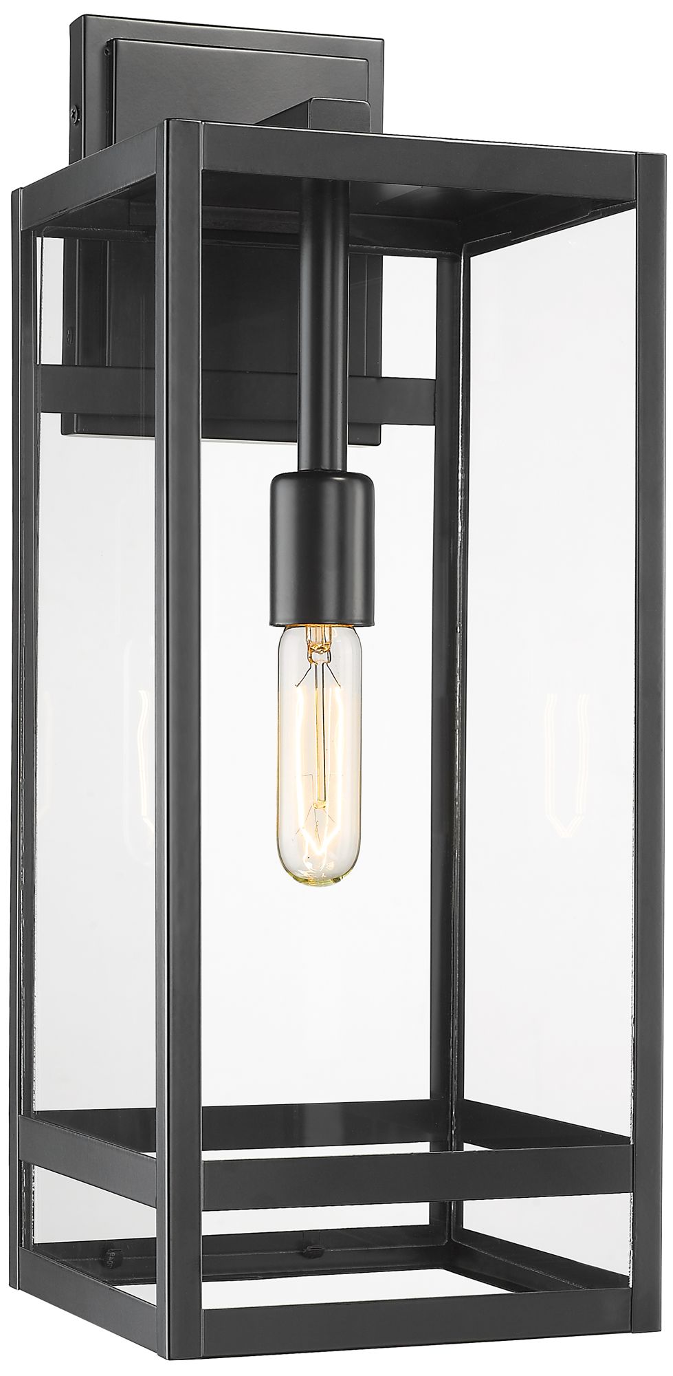 Nuri by Z-Lite Black 7.5 inch 1 Light Outdoor Wall Sconce