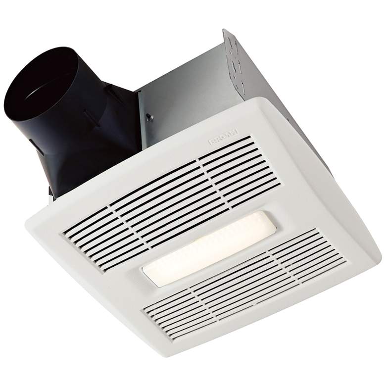 Image 1 NuTone InVent LED White 80 CFM 1.5 Sones Lighted Bath Fan