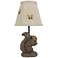 Nutty the Squirrel 12" High Brown Accent Table Lamp