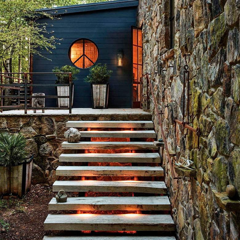 Image 6 Nuvi 3 1/4" Wide Sandstone LED Deck Lights Set of 10 more views