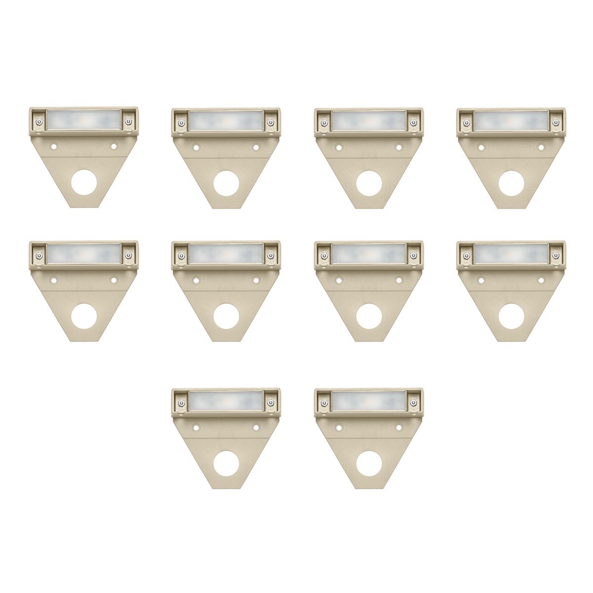 Nuvi 3 1/4" Wide Sandstone LED Deck Lights Set of 10