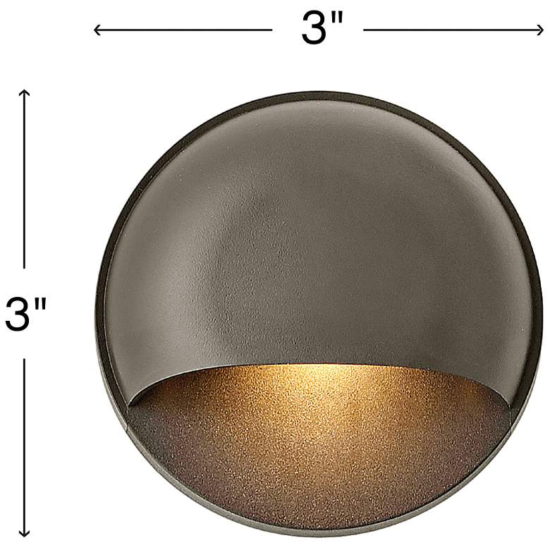 Image 3 Nuvi 3" Wide Bronze Round Deck Light by Hinkley Lighting more views