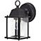 Nuvo 1 Light 8-5/8 in. Cube Lantern with Clear Beveled Glass - Black