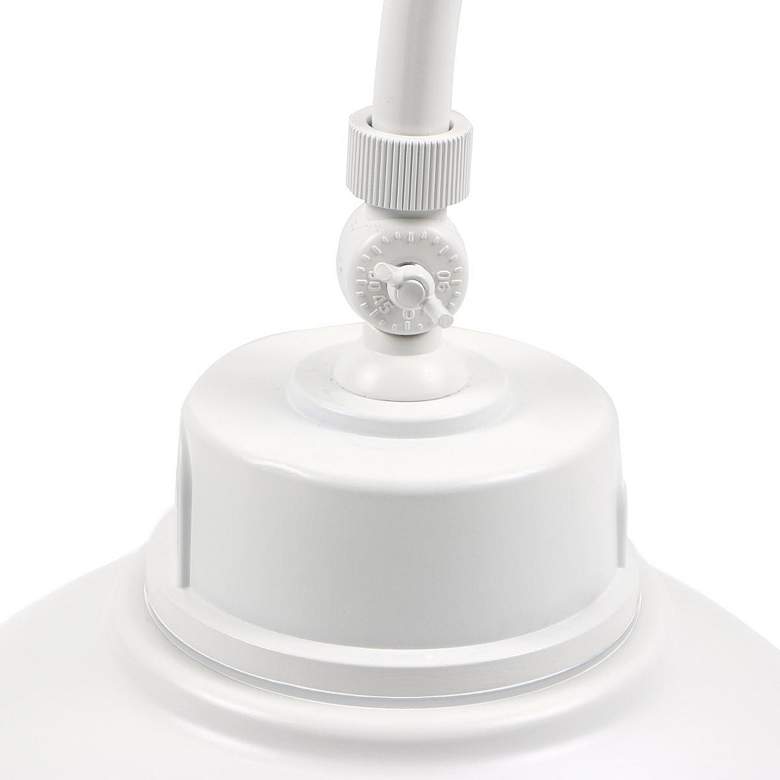 Image 6 Nuvo 14" Wide White LED Gooseneck Wall Light, CCT Selectable with Phot more views