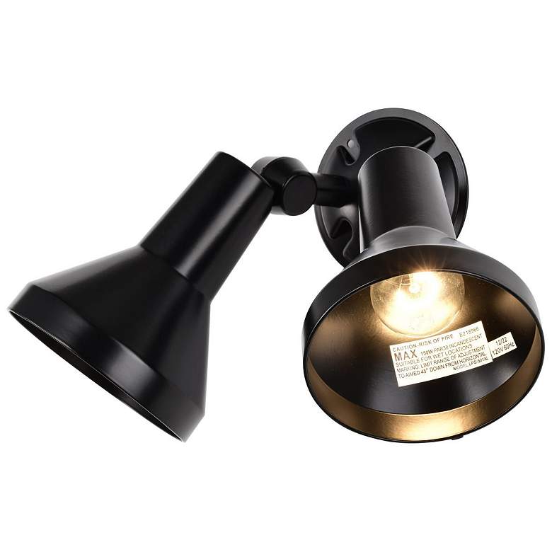 Image 2 Nuvo 15" Black 2 Light Flood Light with Adjustable Swivel more views