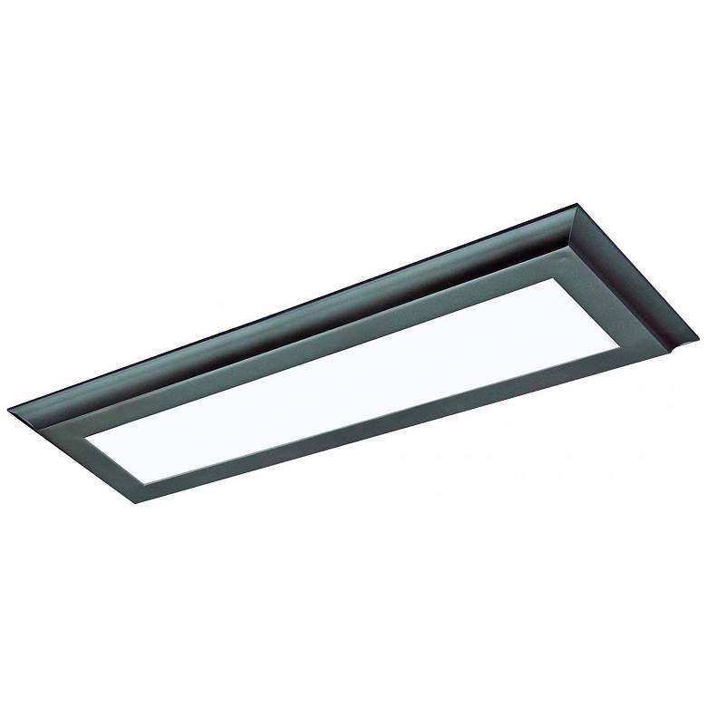 Image 3 Nuvo 25" Wide Bronze and White Finish LED Light Panel more views