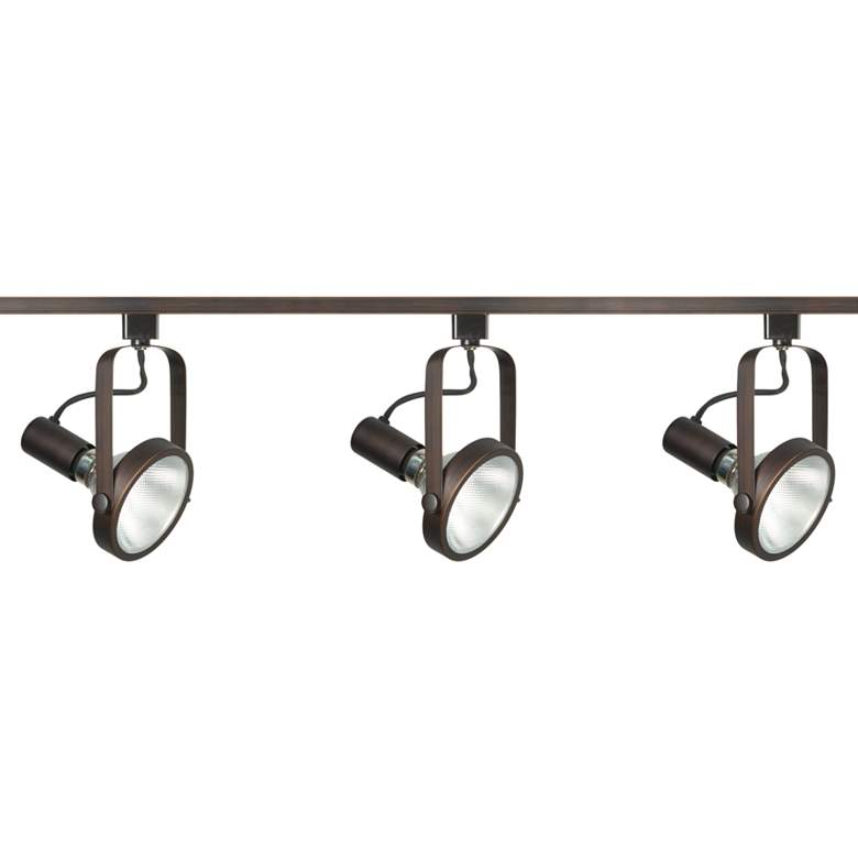 Image 1 Nuvo 3-Light Russet Bronze Gimbal Ring Track Kit