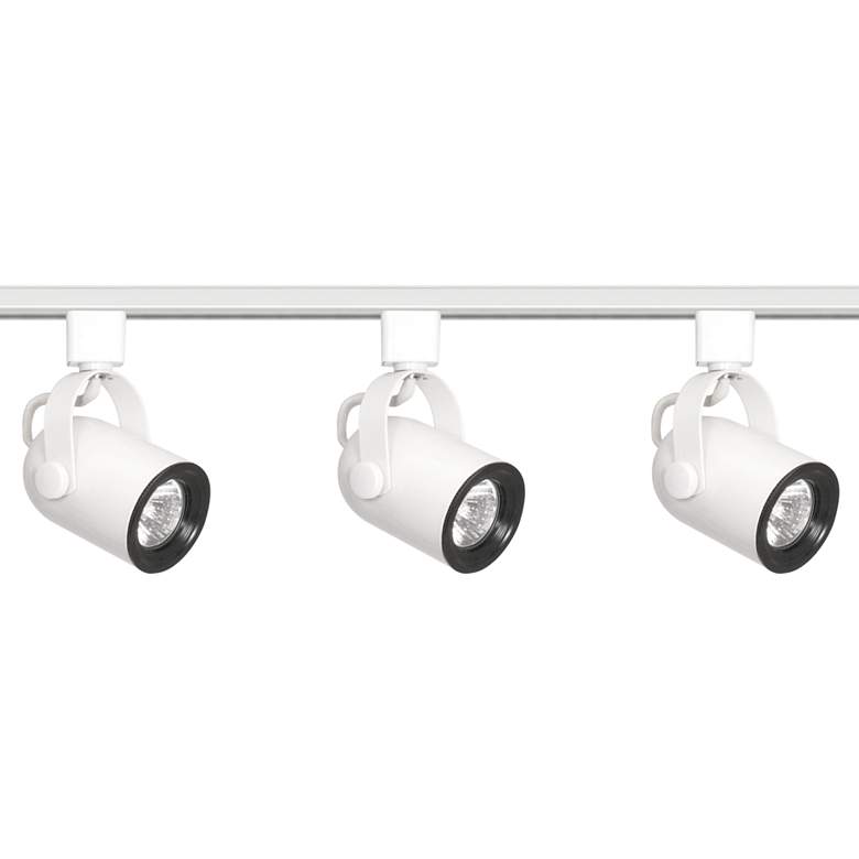 Image 1 Nuvo 3-Light White Round Back Head Track Kit