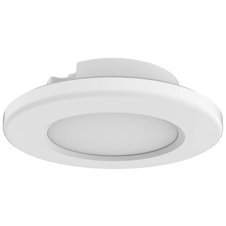 Image 1 Nuvo 4" Wide LED Surface Mount White Finish Ceiling Light Fixture