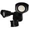 Nuvo 4" Wide Black LED Security Light with Motion Sensor