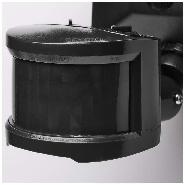 Image 2 Nuvo 4" Wide Black LED Security Light with Motion Sensor more views