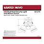 4_Nuvo 4" Wide Black LED Security Light with Motion Sensor more views