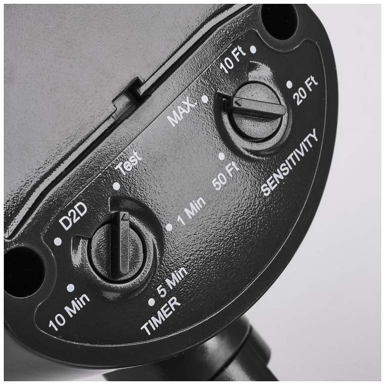 Image 5 Nuvo 4" Wide Black LED Security Light with Motion Sensor more views