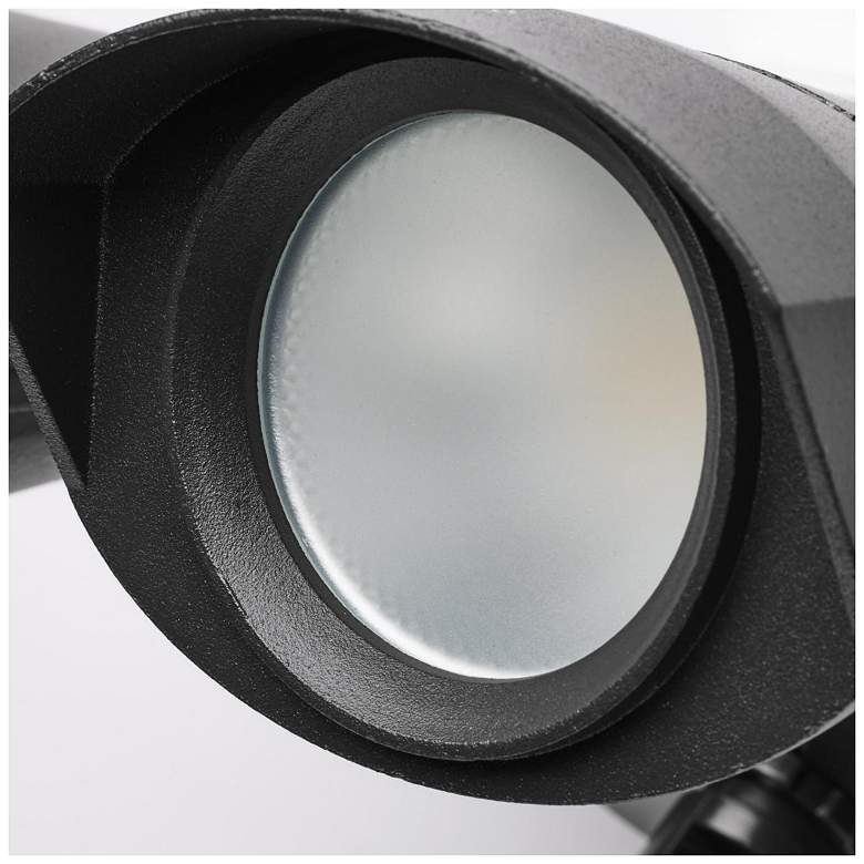 Image 7 Nuvo 4" Wide Black LED Security Light with Motion Sensor more views