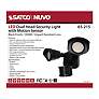 Nuvo 4" Wide Black LED Security Light with Motion Sensor