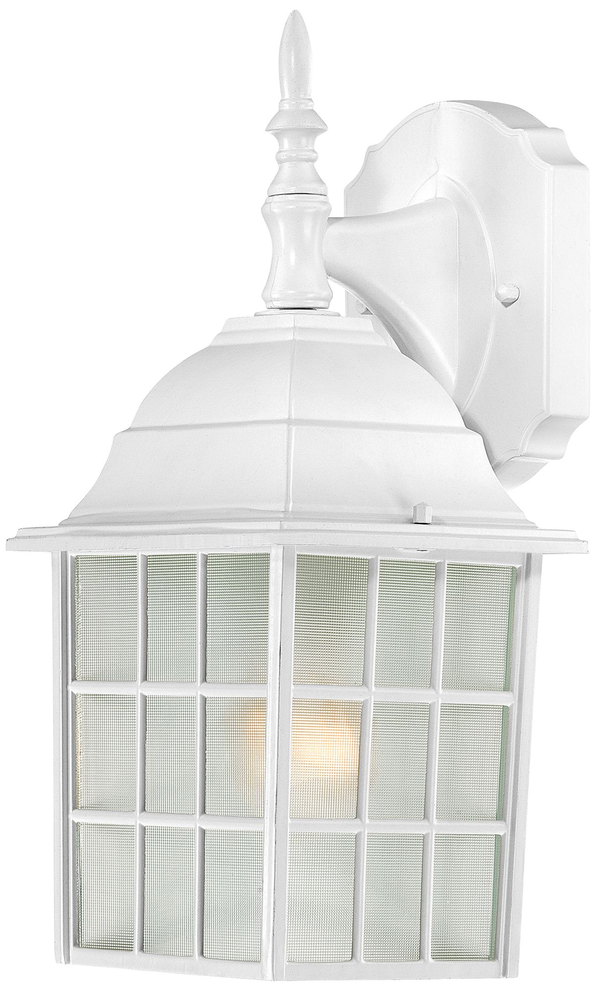 Nuvo Adams 14" High White Frosted Glass Outdoor Wall Light