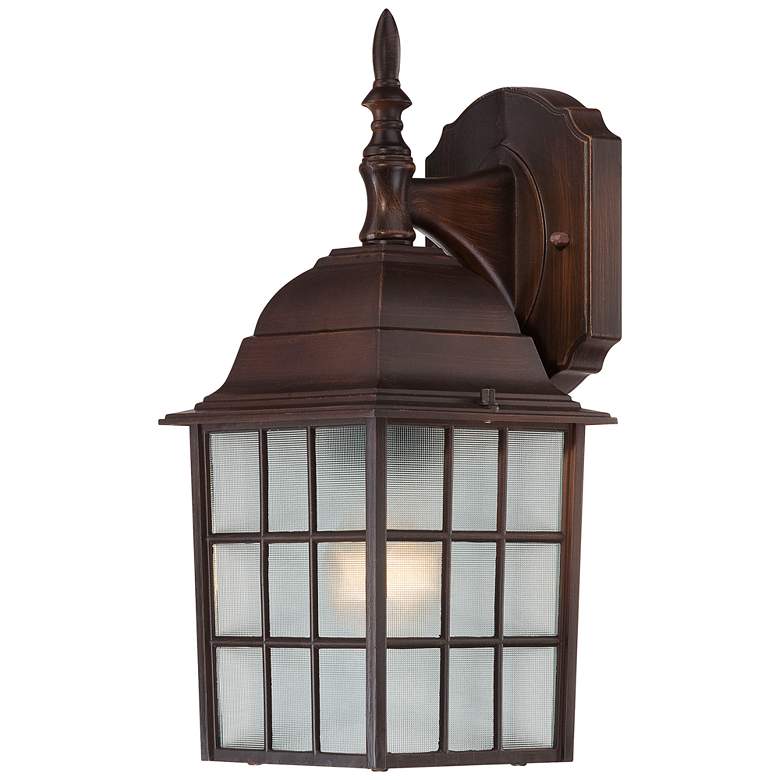 Image 1 Nuvo Adams 14" Rustic Bronze 1 Light Outdoor Wall Light