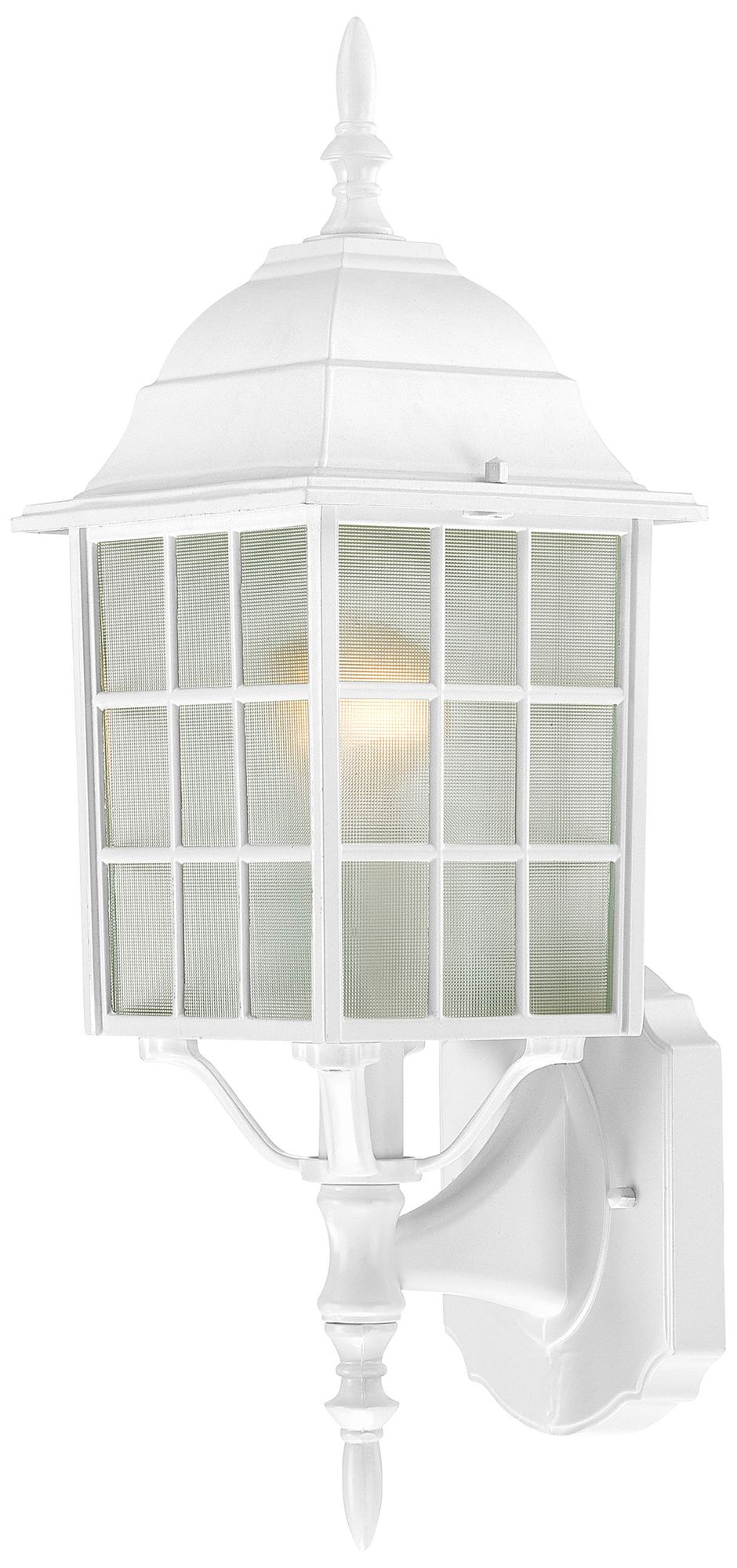 Nuvo Adams 18" High White Frosted Glass Outdoor Wall Light