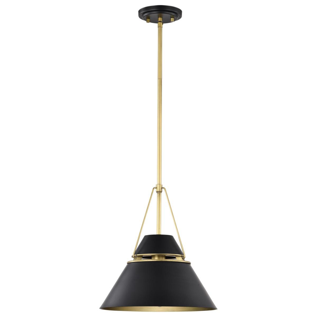 Image 5 Nuvo Adina 12 3/4" Wide Matte Black 1 Light Pendant more views