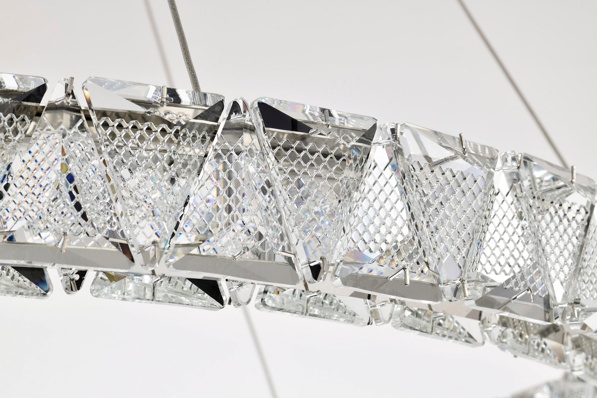 Nuvo Asher 36" Polished Nickel LED Round Pendant