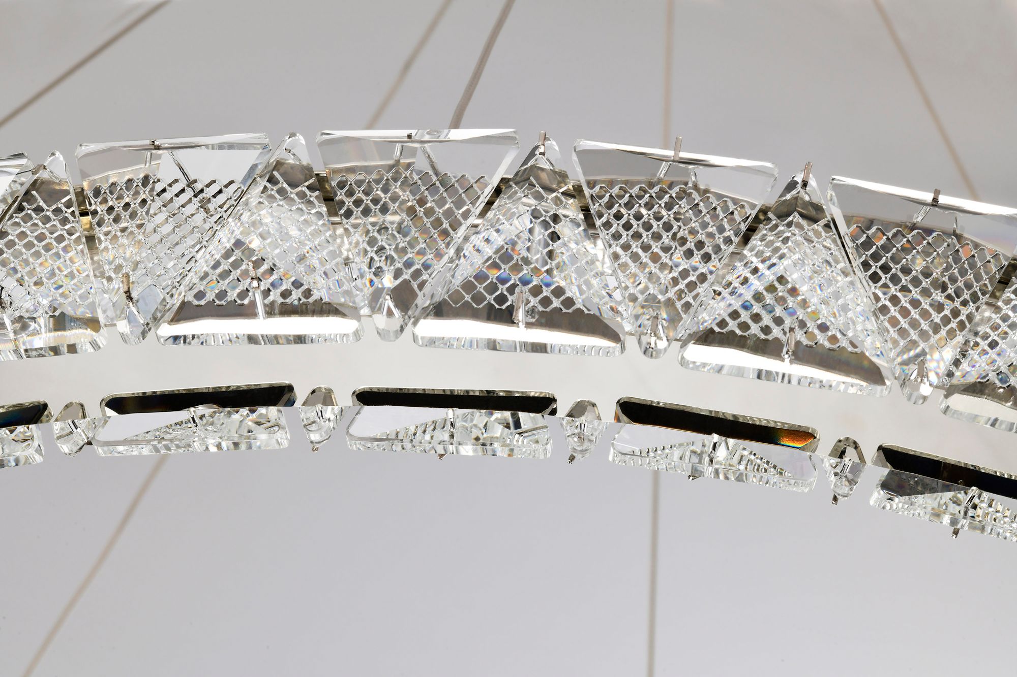 Nuvo Asher 36" Polished Nickel LED Round Pendant