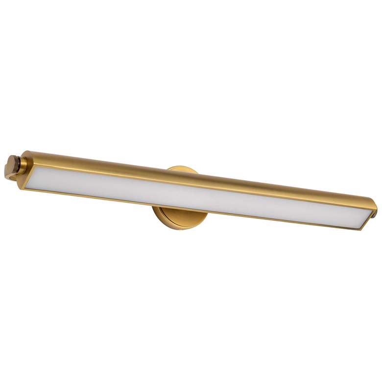 Image 1 Nuvo Auden 36" Wide Vintage Brass LED Vanity - 3 CCT Selectable