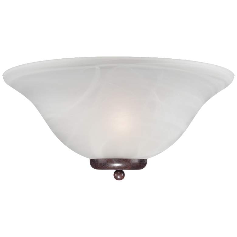 Image 1 Nuvo Ballerina 16" Wide Old Bronze with Alabaster Glass Wall Sconce