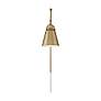 5_Nuvo Bayard 13" Burnished Brass with Switch Swing Arm Lamp more views