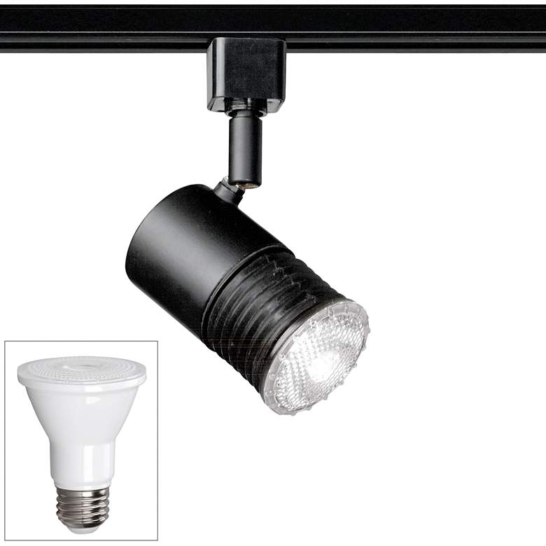 Image 1 Nuvo Black Mini PAR20 LED Holder Track Head