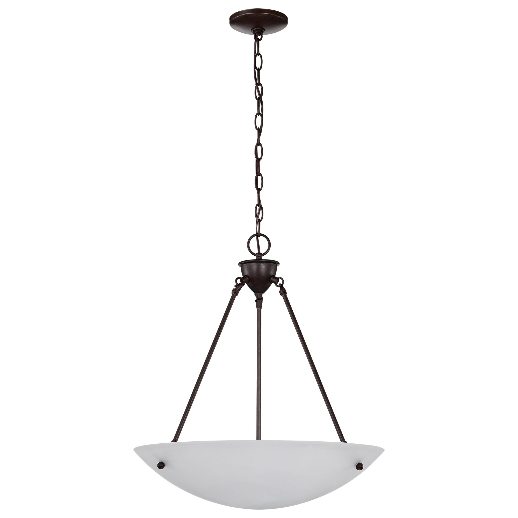 Image 5 Nuvo Brentwood 20 1/2" Wide 3-Light Alabaster Glass Bowl Pendant Light more views