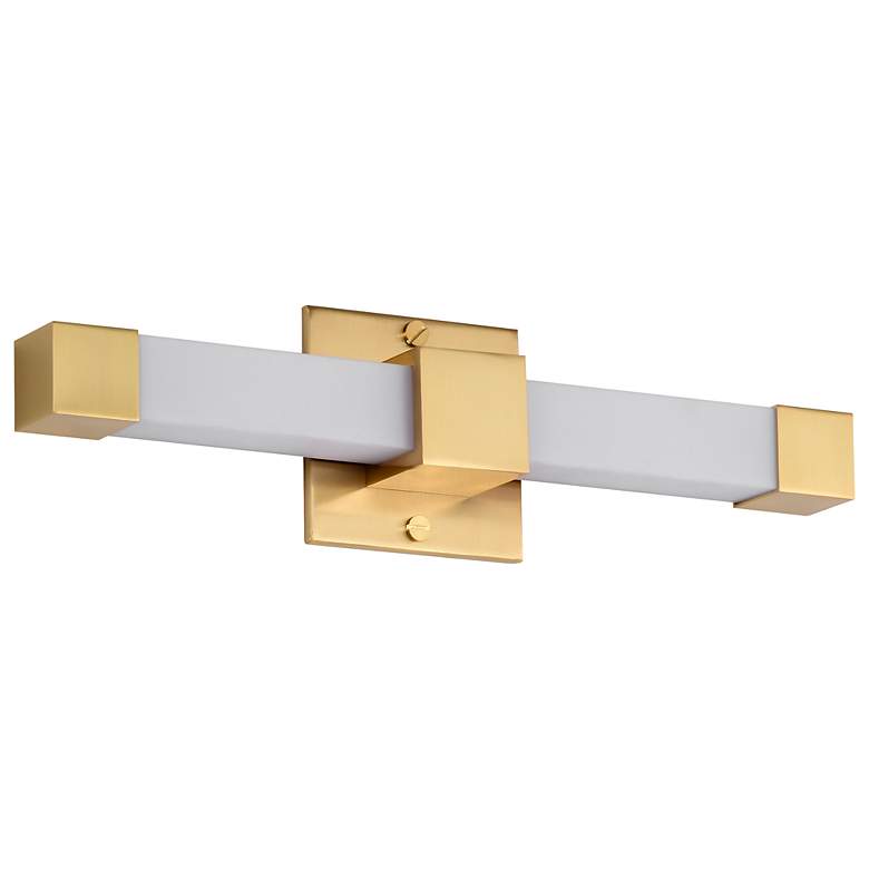 Image 2 Nuvo Brightwyn 16" Wide Brushed Brass LED Vanity more views