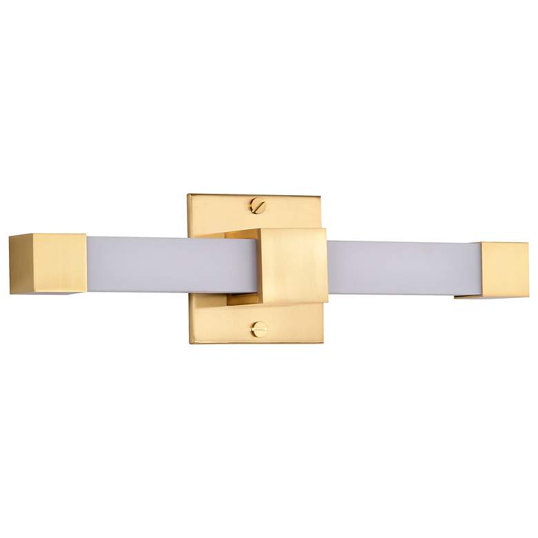 Image 3 Nuvo Brightwyn 16" Wide Brushed Brass LED Vanity more views