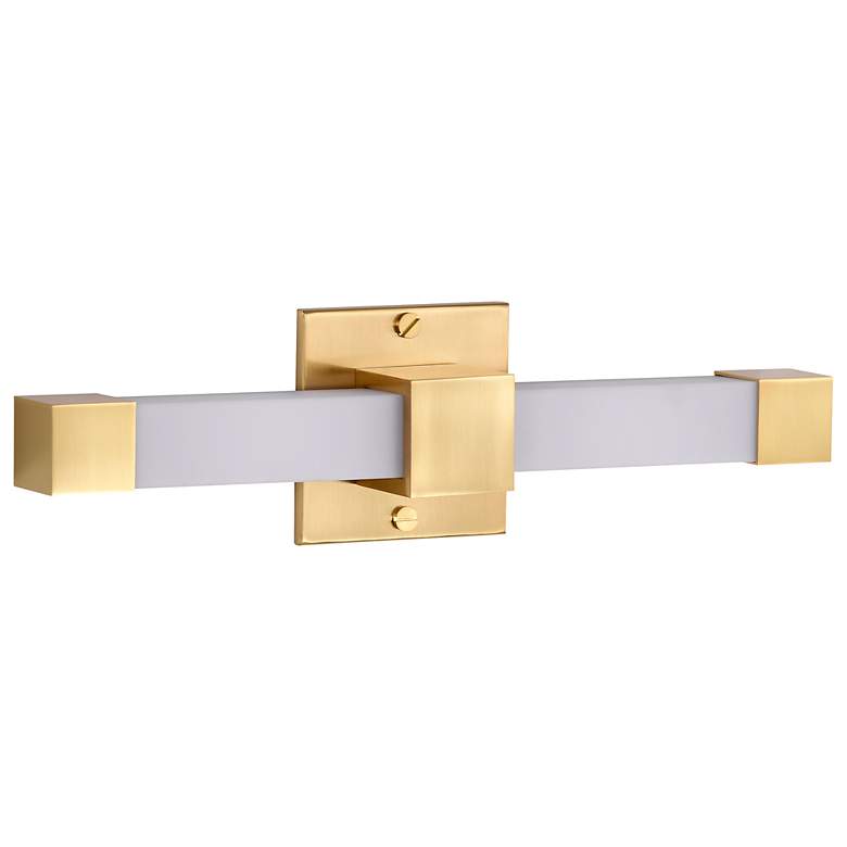 Image 5 Nuvo Brightwyn 16" Wide Brushed Brass LED Vanity more views
