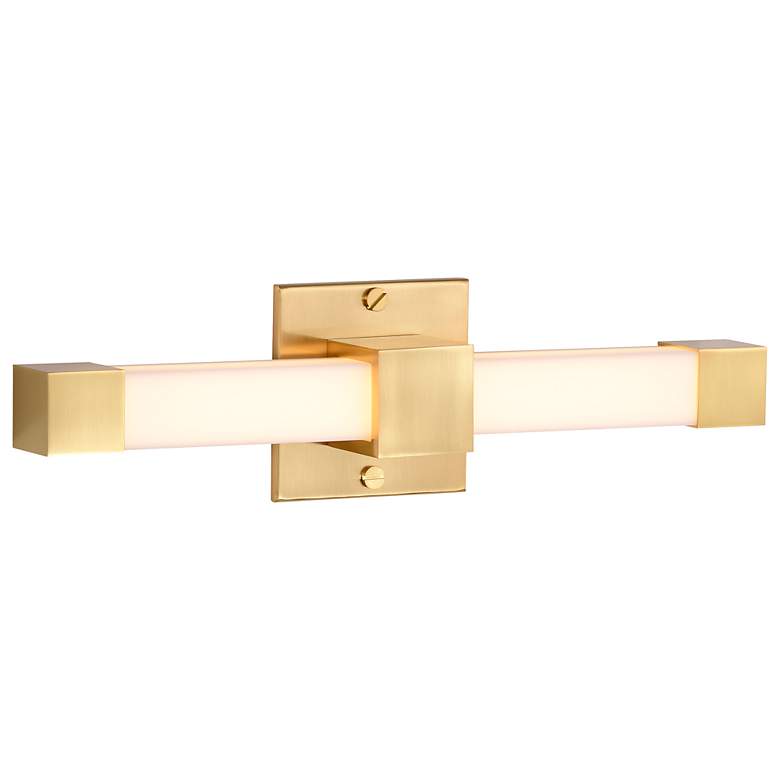 Image 6 Nuvo Brightwyn 16" Wide Brushed Brass LED Vanity more views