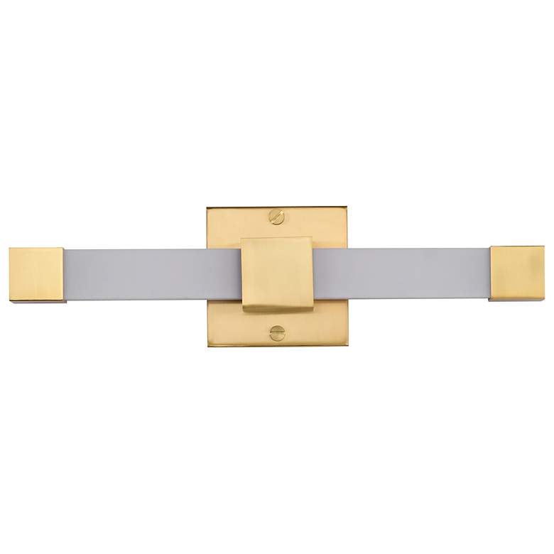 Image 7 Nuvo Brightwyn 16" Wide Brushed Brass LED Vanity more views
