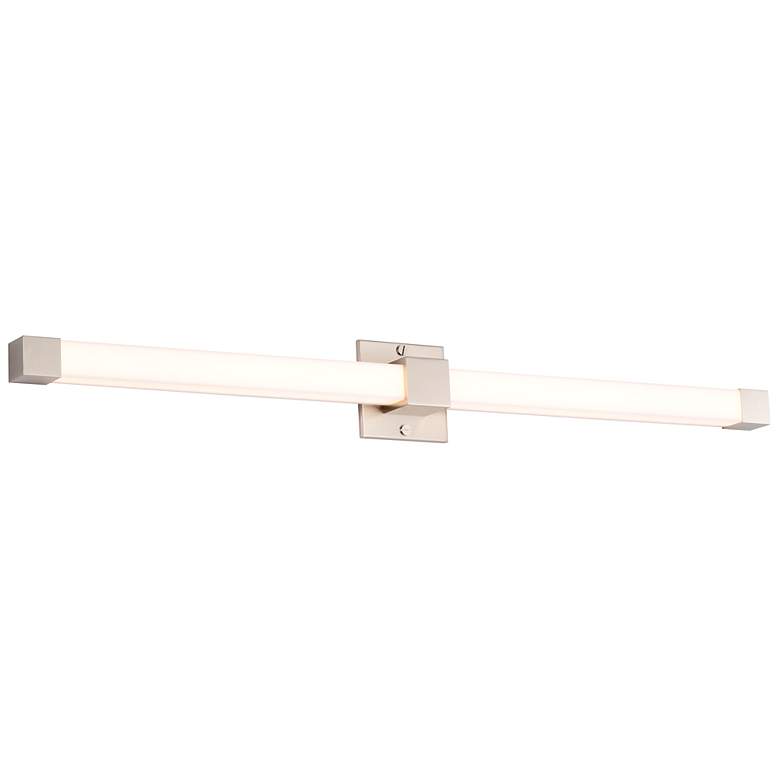 Image 1 Nuvo Brightwyn 35" Wide Brushed Nickel LED Vanity