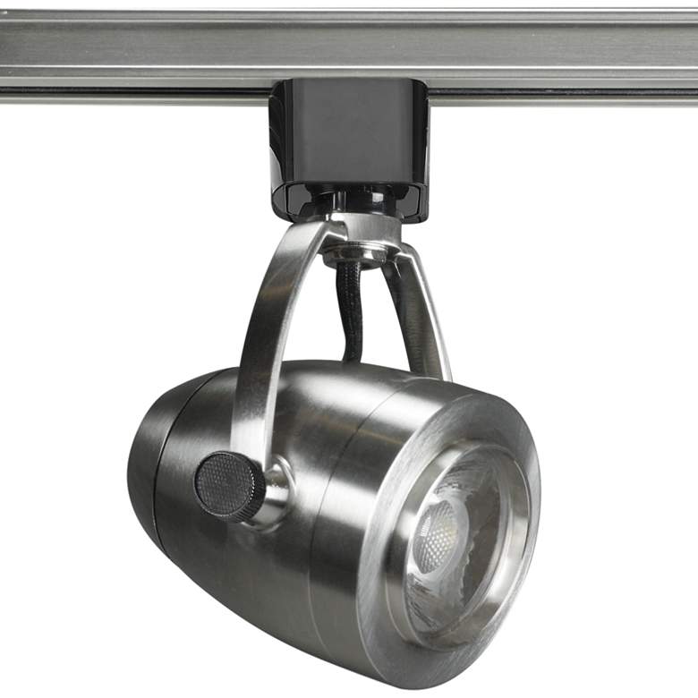 Image 1 Nuvo Brushed Nickel Pinch Back 24-Degree LED Track Head